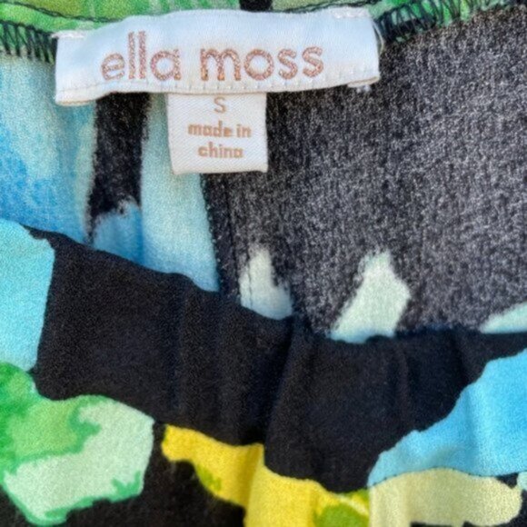 Anthropologie Ella Moss Women's Wide Leg Floral Print Pants - Size S - Picture 3 of 10